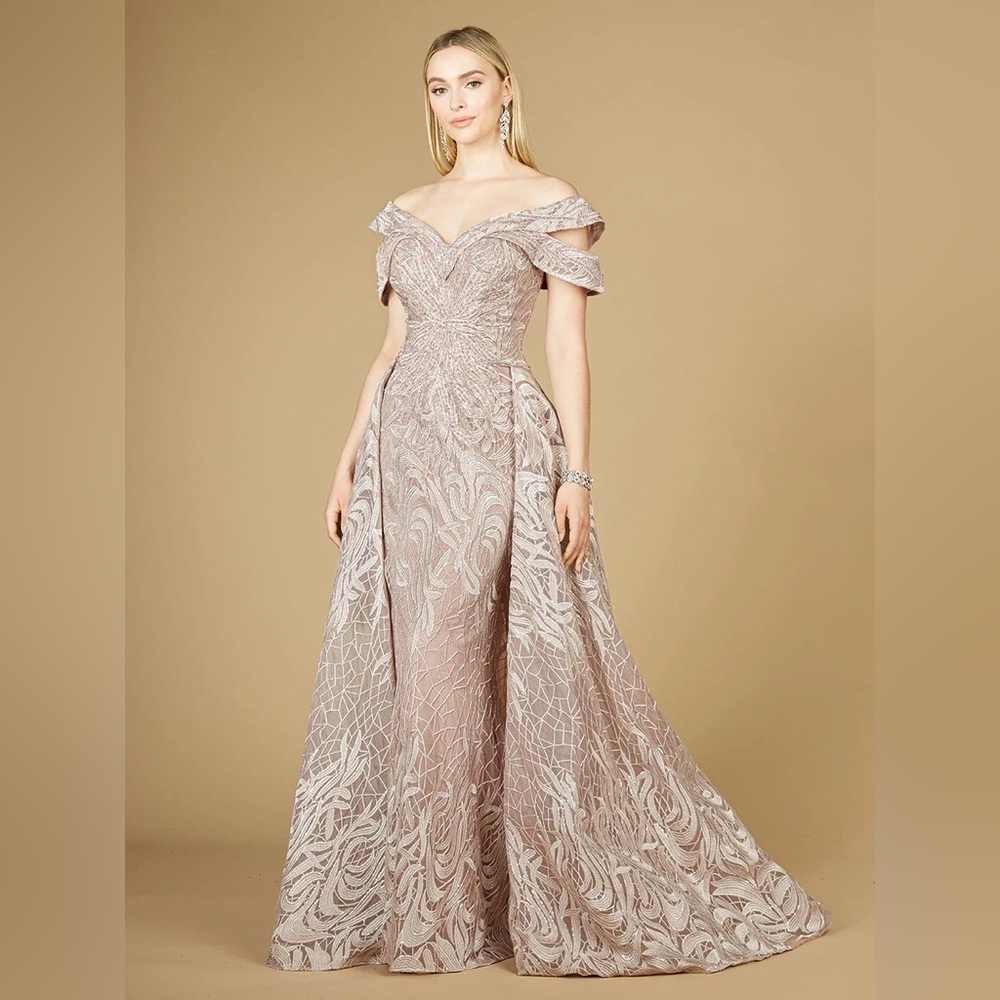 Elegant Off-Shoulder Evening Gown